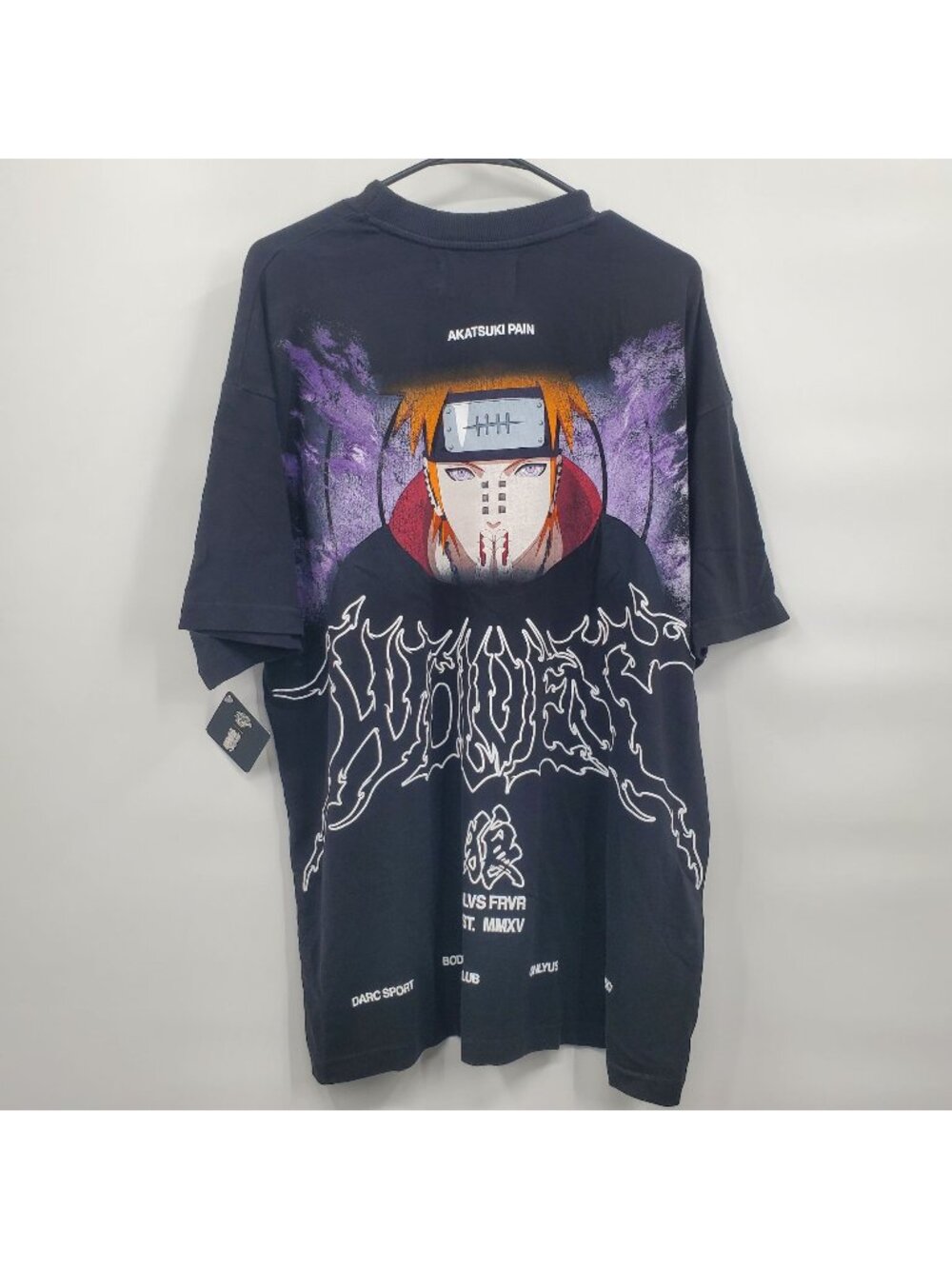 Darc Sport X Naruto Shippuden Wolves Pain Graphic Shirt Men Size Medium NWT
